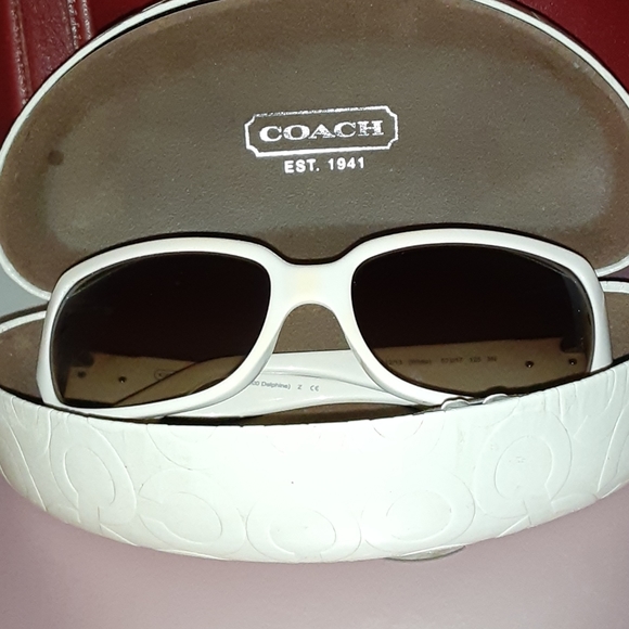 coach white sunglasses